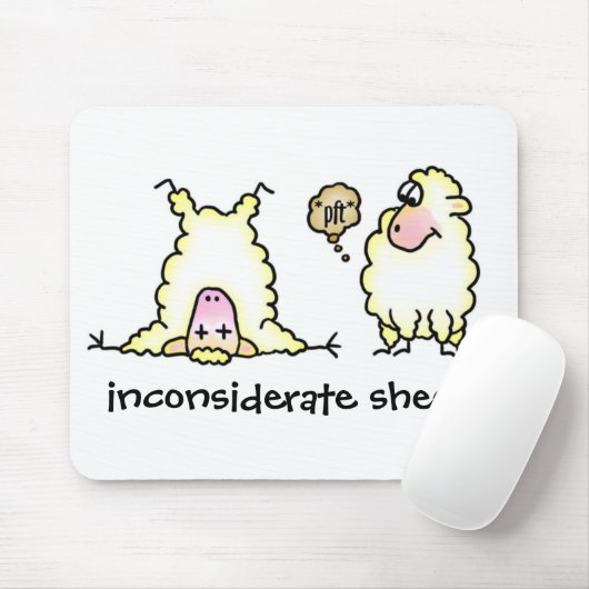 Onoverwogen schapenhouderij muismat (Met muis)