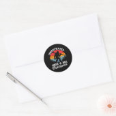 Onoverwonnen Hide And Ski Kampioen Grappige Bigfoo Ronde Sticker (Envelop)