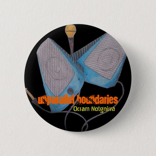 Onparallel Boundari... Ronde Button 5,7 Cm (Voorkant)