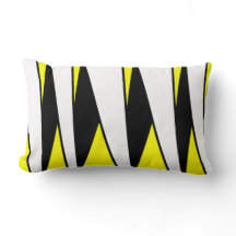 Onparallelle strepen, zwart en wit, geel