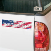 Onpatriottische bumpersticker (Op Truck)