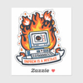 Onprem is een fout Sticker (Vel)