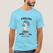 “Onproductief voelen” Funny Duck T-Shirt (Voorkant)
