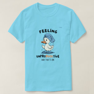 “Onproductief voelen” Funny Duck T-Shirt