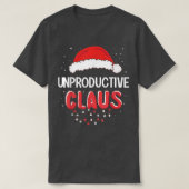 Onproductieve kerstcadeautjes die op kerst passen t-shirt (Design voorkant)