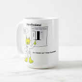 Onprofessioneel: Slechte wetenschappelijke Mok (Voorkant links)