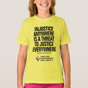 Onrecht / Gerechtigheid Tellow T-shirt
