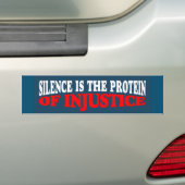 Onrecht haat vocaal activisme bumpersticker (Op auto)