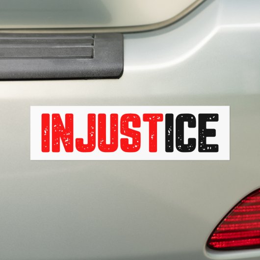 Onrecht ICE Uit Protest anti-ICE Bumpersticker (Op auto)