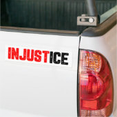 Onrecht ICE Uit Protest anti-ICE Bumpersticker (Op Truck)