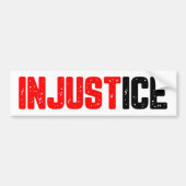 Onrecht ICE Uit Protest anti-ICE Bumpersticker (Voorkant)