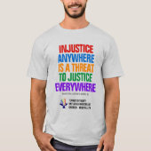 Onrecht / Justitie T-shirt (Voorkant)