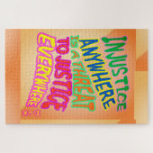 Onrecht overal... bedreigt gerechtigheid overal legpuzzel (Horizontaal)