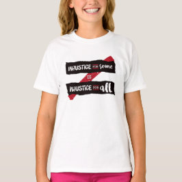 Onrecht voor sommigen is onrecht voor iedereen - L T-shirt