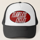 Onrechtloos rood trucker pet (Voorkant)