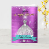 Onrechtloze Diamond Birthday-kaart Kaart (Gele Bloem)