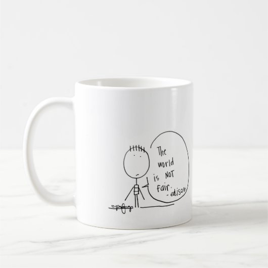 onrechtvaardig koffiemok (Links)