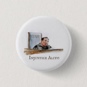 Onrechtvaardigheid Sam Alito Ronde Button 3,2 Cm