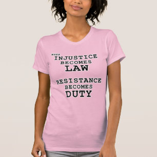 Onrechtwet – Verzetsplicht T-shirt