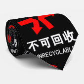 Onrecycleerbaar ~ Hanzi-teken voor Chinese taal Stropdas (Opgerold)