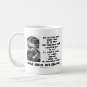 Onredelijke Vrouw Progress G. B. Shaw Quote Koffiemok (Links)