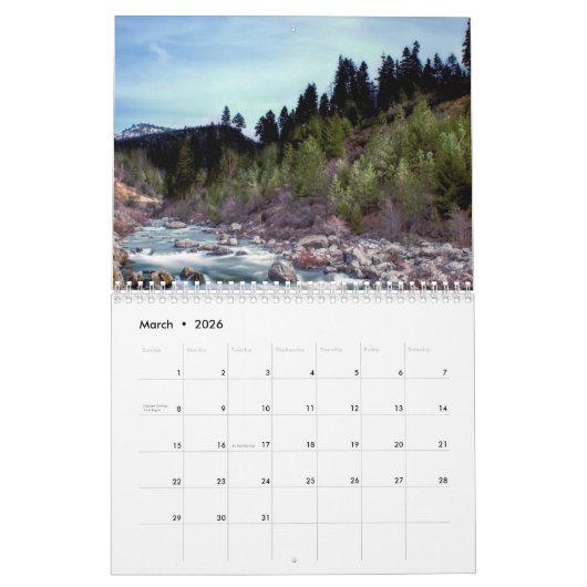 Onregelmatig creatieve uitzichten van Amerika 2 Kalender (Mar 2026)