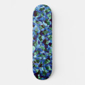 Onregelmatig en ongeorganiseerd mozaïekblauw persoonlijk skateboard (Voorkant)