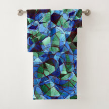 Onregelmatig en onsamenhangend mozaïek overgoten m