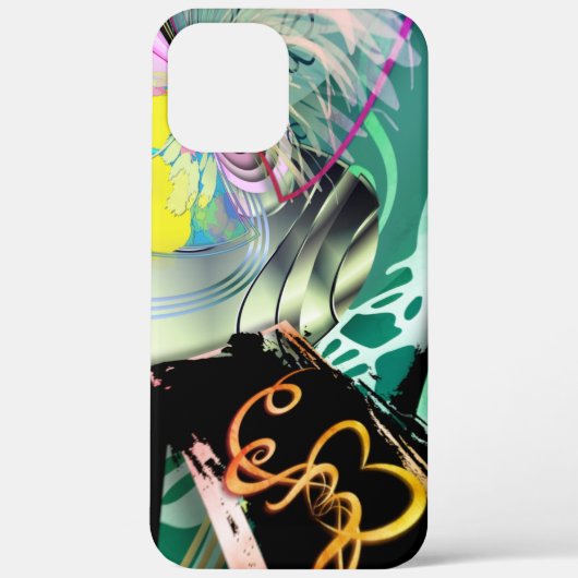 Onregelmatig gebogen panorama van vormen en object Case-Mate iPhone case (Achterkant)