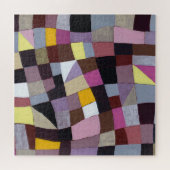 Onregelmatig raster: violet-geel Abstract schilder Legpuzzel (Horizontaal)