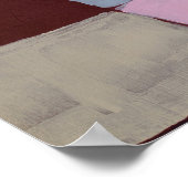 Onregelmatig raster: violet-geel Abstract schilder Poster (Hoek)