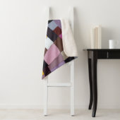 Onregelmatig raster: violet-geel Abstract schilder Sherpa Deken (In situ)