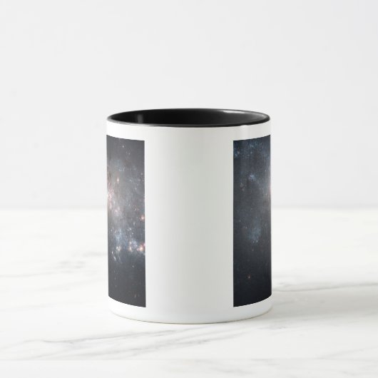 Onregelmatig sterrenstelsel in de Magellanische dw Mok (Midden)