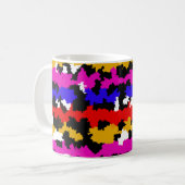 Onregelmatig Urban Abstract Fractal Pattern Design Koffiemok (Voorkant links)