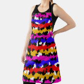 Onregelmatig Urban Abstract Fractal Pattern Design Schort (Insitu)