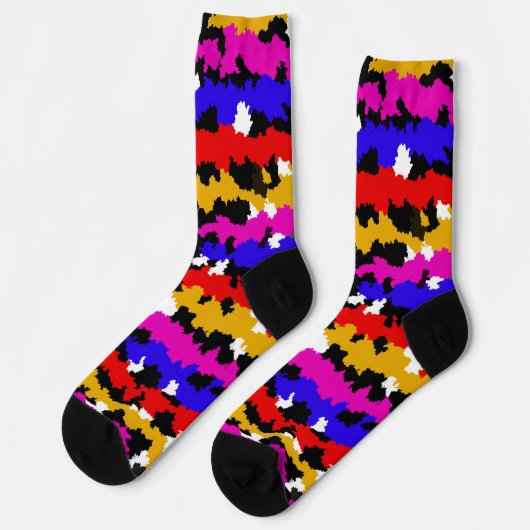 Onregelmatig Urban Abstract Fractal Pattern Design Sokken (Links)