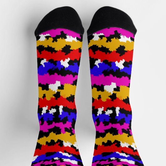 Onregelmatig Urban Abstract Fractal Pattern Design Sokken (Top)