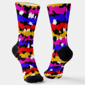 Onregelmatig Urban Abstract Fractal Pattern Design Sokken (Gebogen)