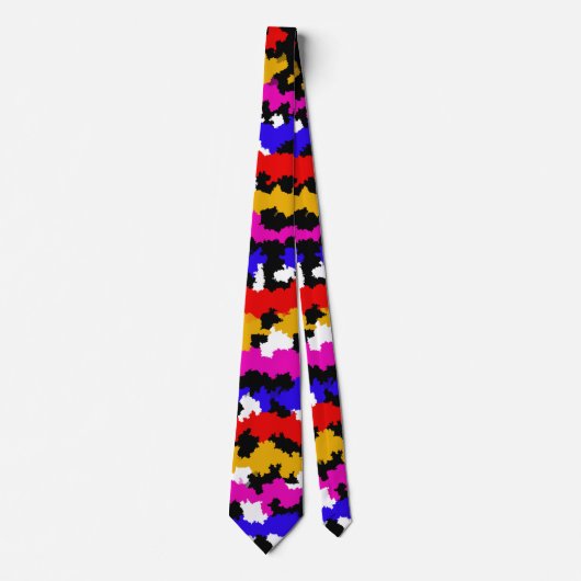 Onregelmatig Urban Abstract Fractal Pattern Design Stropdas (Voorkant)
