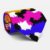 Onregelmatig Urban Abstract Fractal Pattern Design Stropdas (Opgerold)