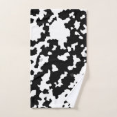 Onregelmatige Abstracte Mozaïek Zwart-wit Camo Bad Handdoek (Handdoek)