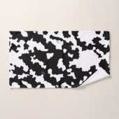 Onregelmatige Abstracte Mozaïek Zwart-wit Camo Bad Handdoek (Handdoek)