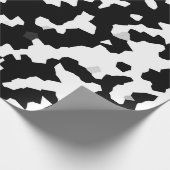 Onregelmatige Abstracte Mozaïek Zwart-wit Camo Cadeaupapier (Hoek)
