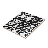 Onregelmatige Abstracte Mozaïek Zwart-wit Camo Tegeltje (Zijkant)