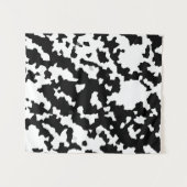 Onregelmatige Abstracte Mozaïek Zwart-wit Camo Wandkleed (Voorkant (horizontaal))