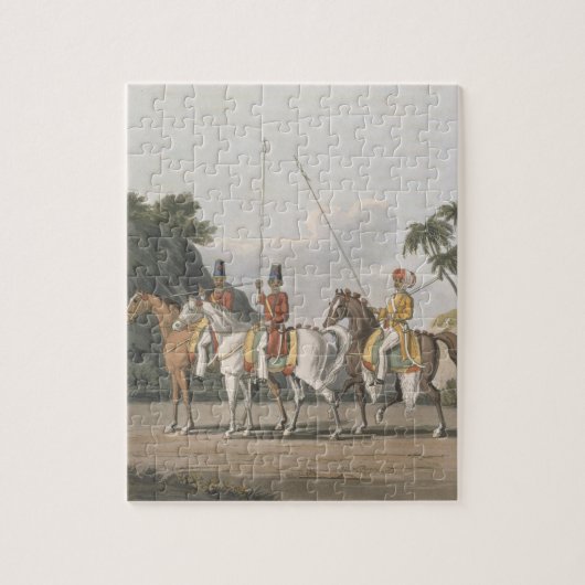 Onregelmatige Cavalerie, Bengaals Leger 1817, bord Legpuzzel (Verticaal)