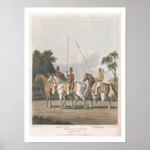 Onregelmatige Cavalerie, Bengaals Leger 1817, bord Poster