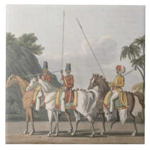 Onregelmatige Cavalerie, Bengaals Leger 1817, bord Tegeltje