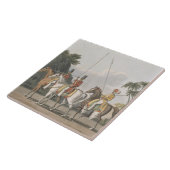 Onregelmatige Cavalerie, Bengaals Leger 1817, bord Tegeltje (Zijkant)