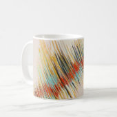 Onregelmatige Curven Abstracte Schilderkunst Koffiemok (Voorkant links)